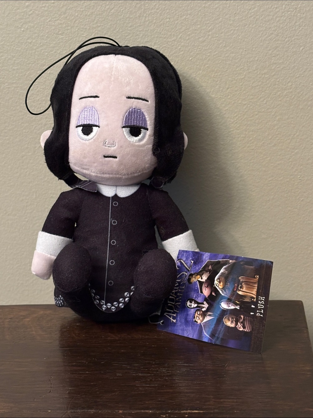 Black Wednesday Plush Stuffed Toy - Purple Details